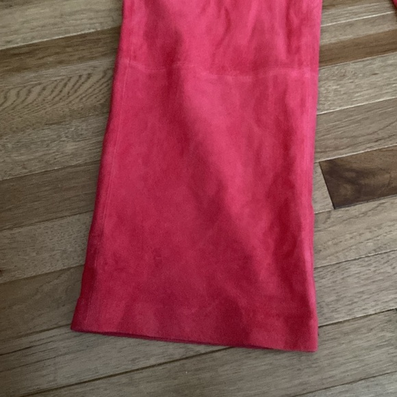 TERRY LEWIS Classic Luxuries Suede Leather Lined Pants 10 VINTAGE - Picture 2 of 12